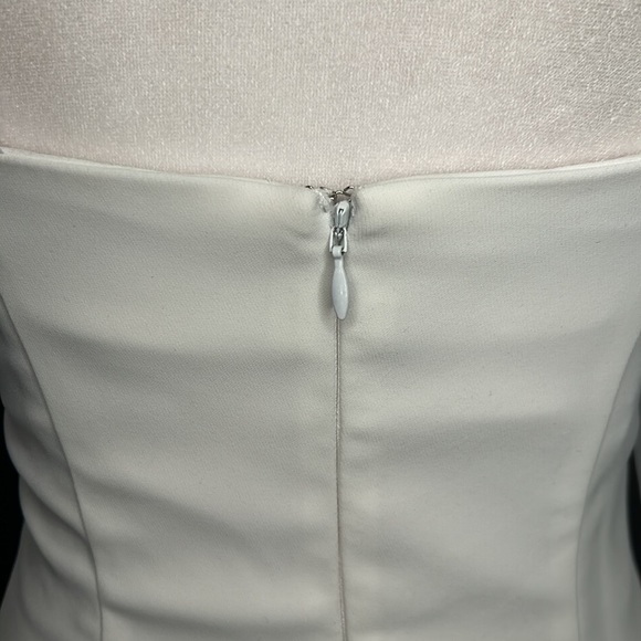 Amanda Uprichard Revolve Puff Sleeve Tia Dress in Ivory New Size XS Bridal - Picture 13 of 16